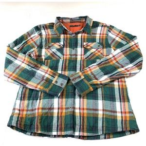 PrAna Womens Long Sleeve Plaid Shirt Size XL